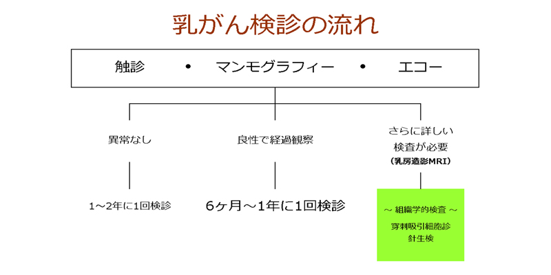 乳がん検診の流れ